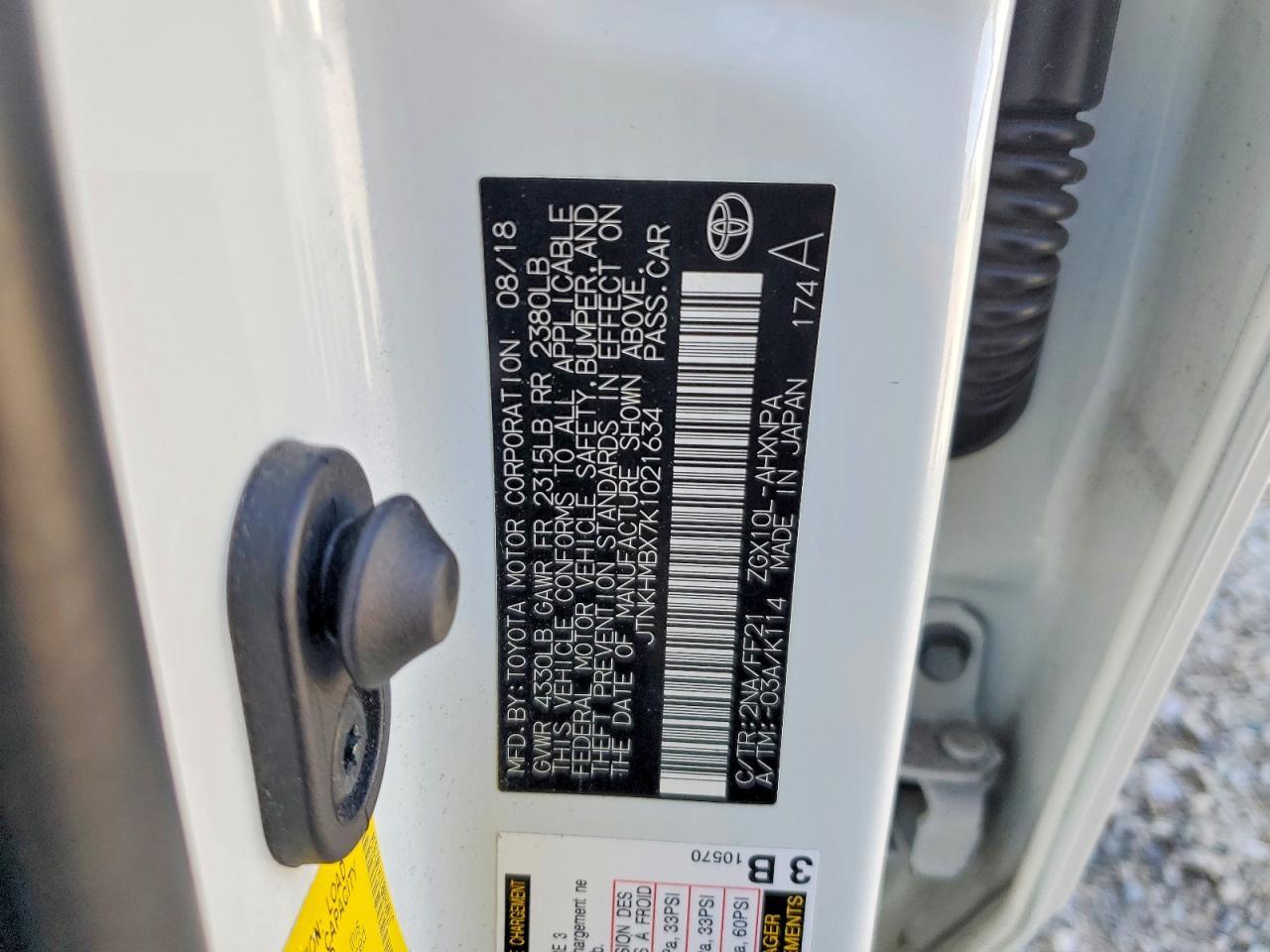 2019 Toyota C-Hr Xle - zdjęcie 12