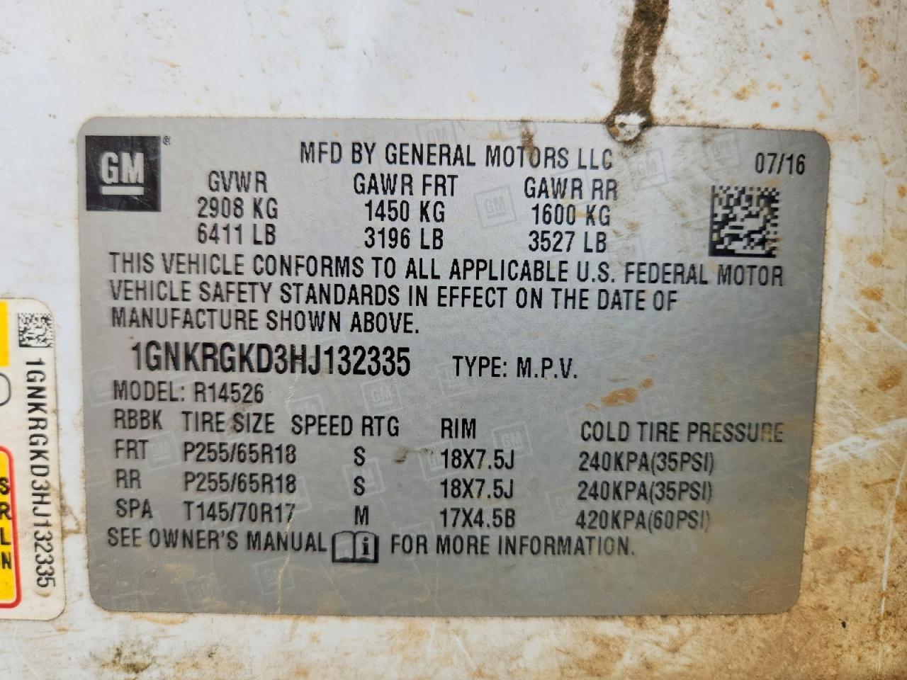 2017 Chevrolet Traverse Lt - zdjęcie 14