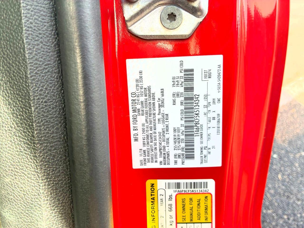 2019 Ford Mustang Gt - zdjęcie 10