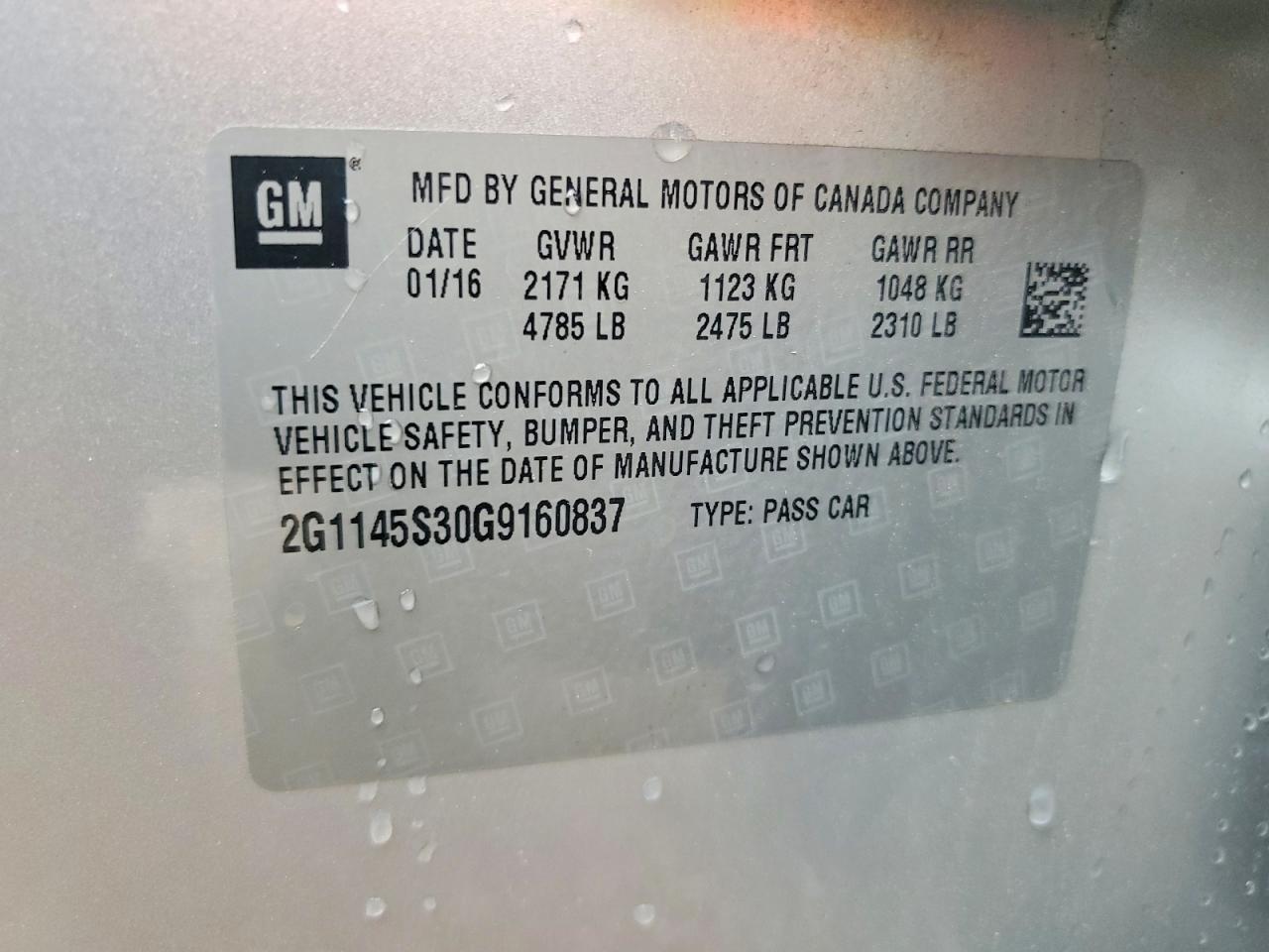 2016 Chevrolet Impala Ltz - zdjęcie 13