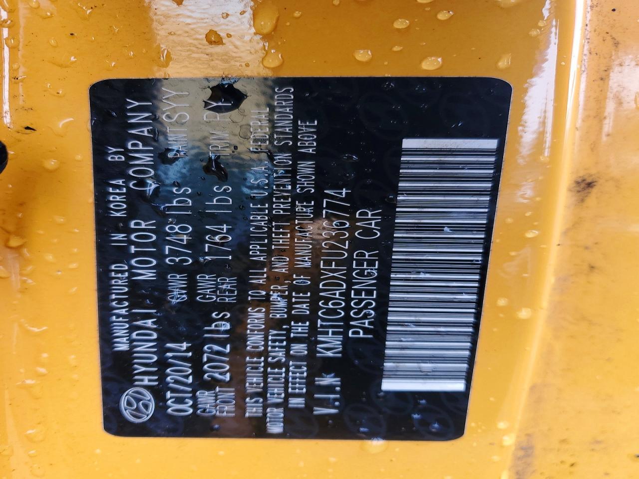 2015 Hyundai Veloster Base - zdjęcie 12