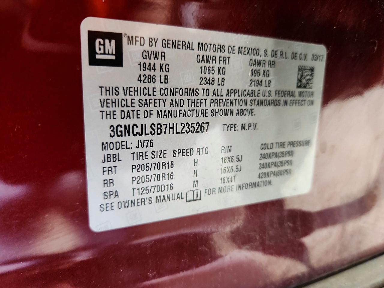 2017 Chevrolet Trax 1Lt - zdjęcie 13