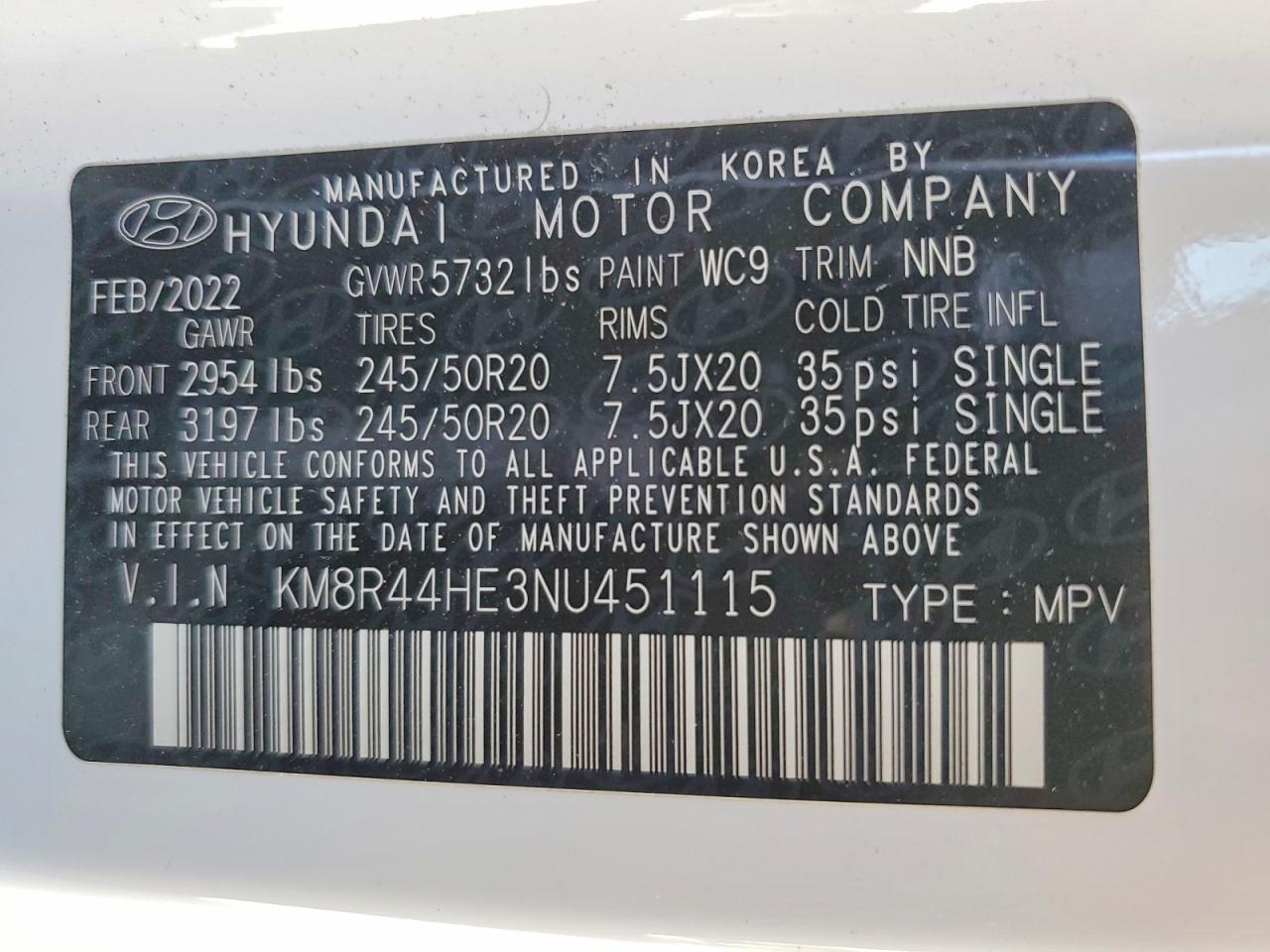2022 Hyundai Palisade Sel - zdjęcie 13