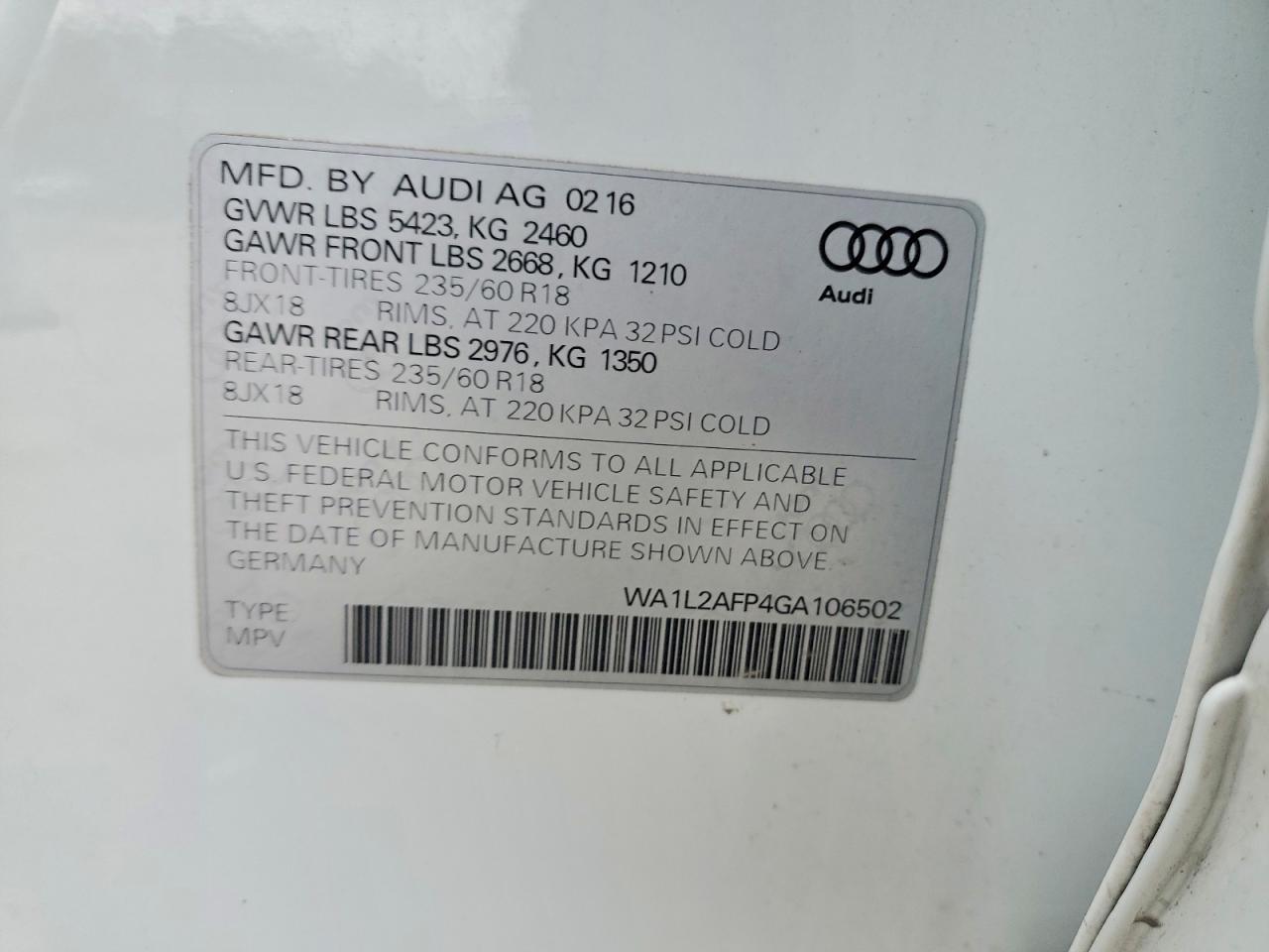 2016 Audi Q5 Premium Plus - zdjęcie 13
