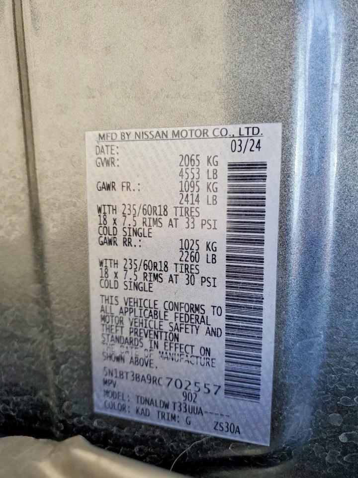 2024 Nissan Rogue Sv - zdjęcie 13