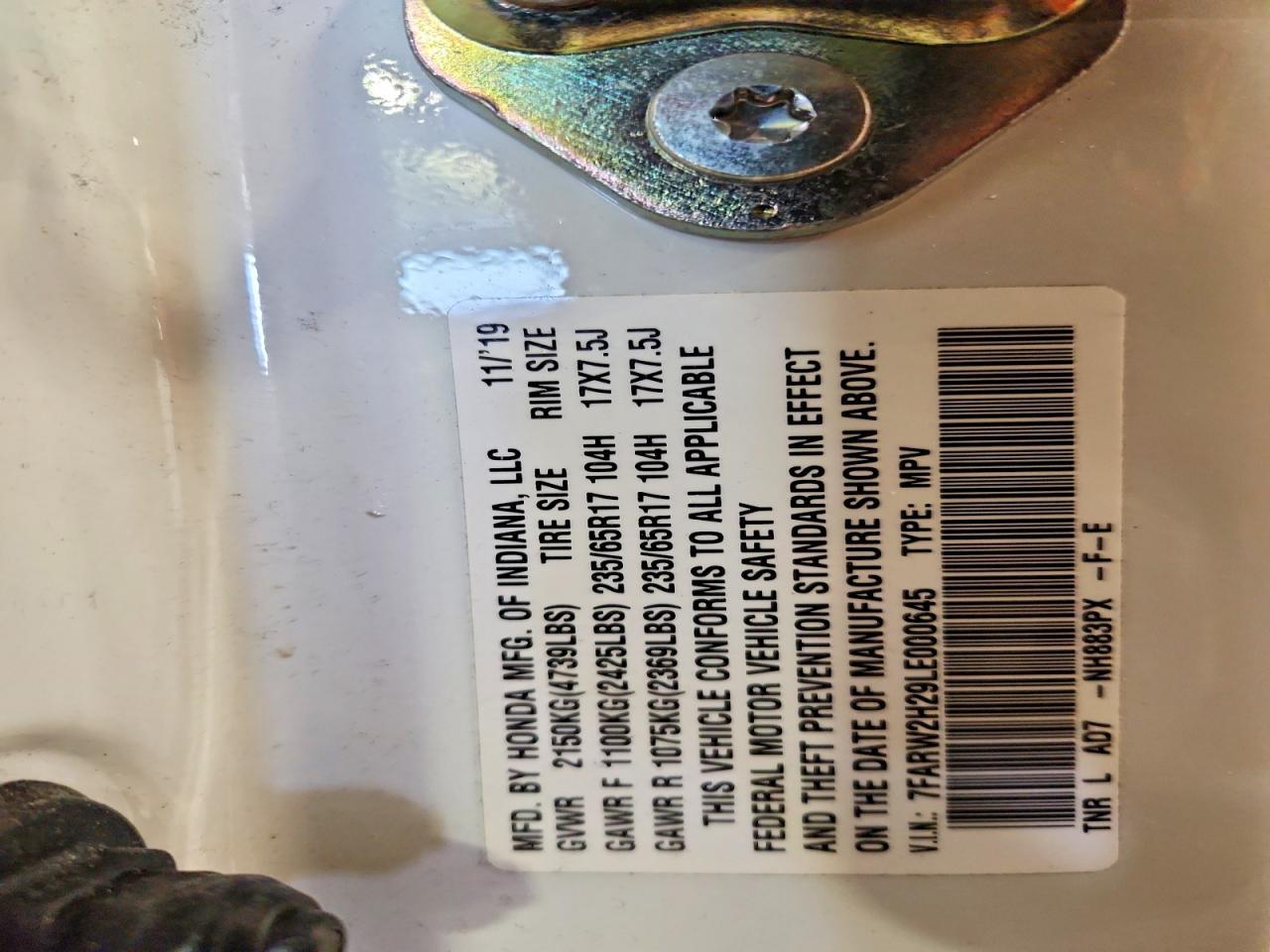 2020 Honda Cr-V Lx - zdjęcie 13