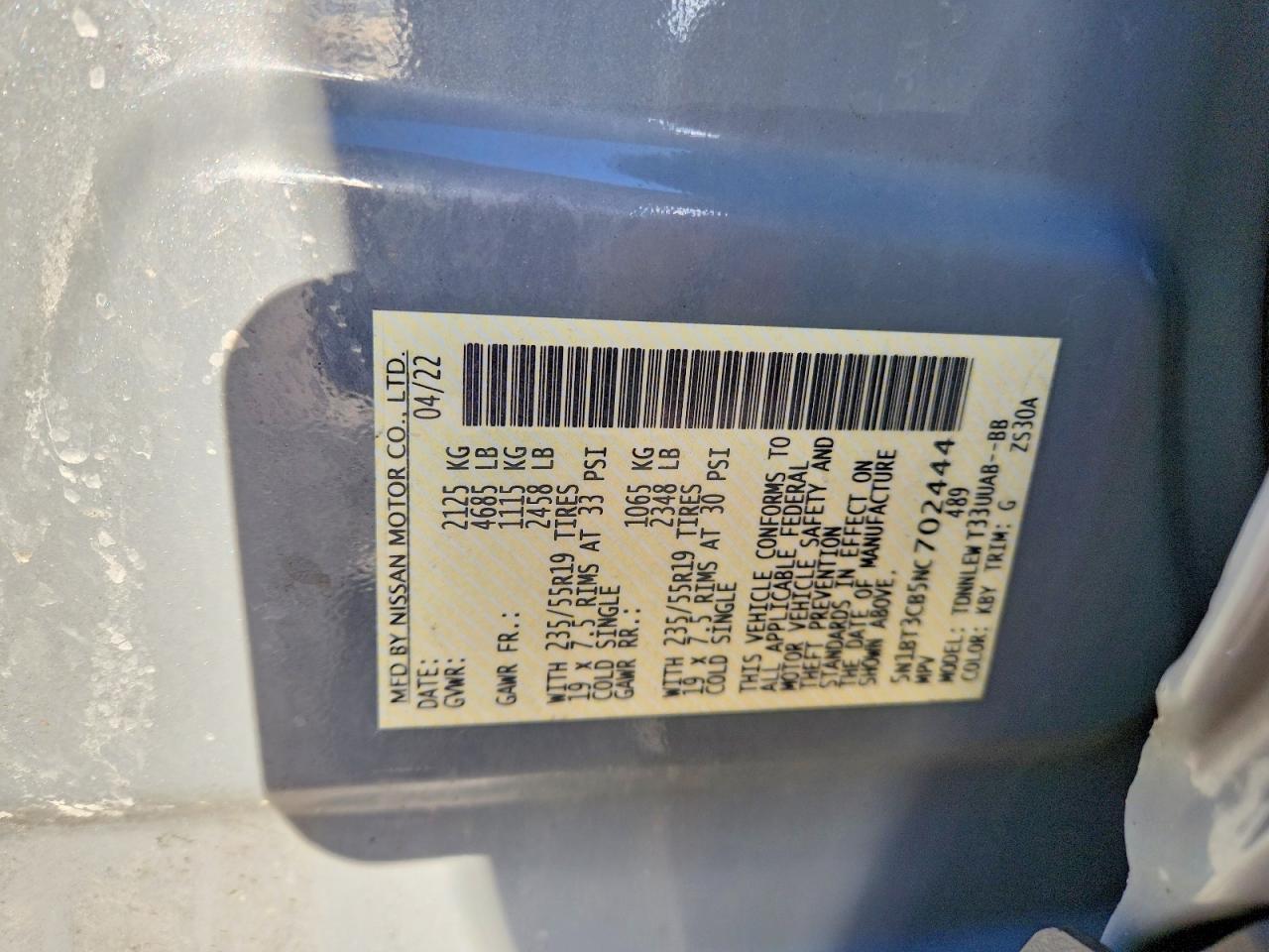 2022 Nissan Rogue Sl - zdjęcie 14