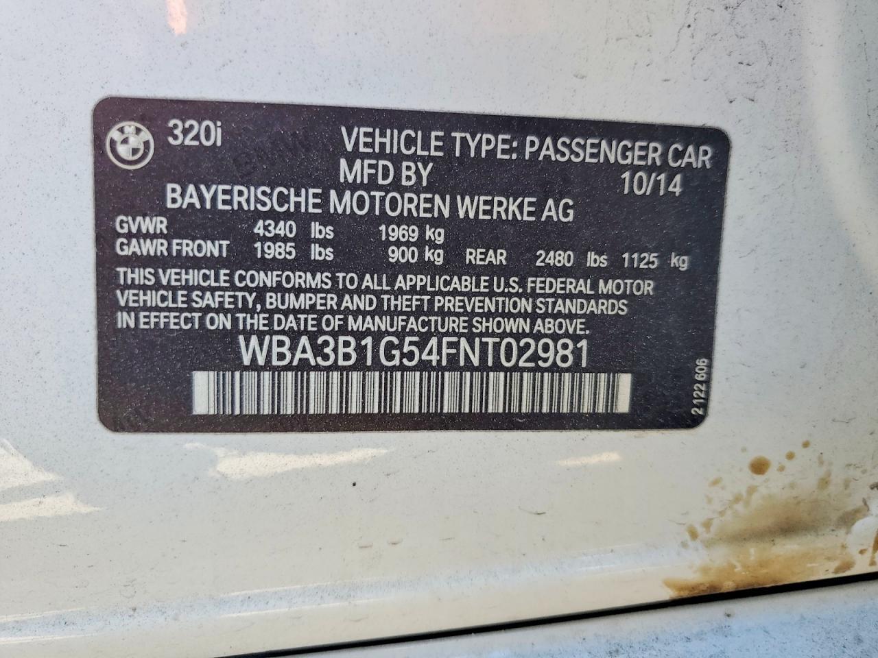 2015 BMW 320 I - zdjęcie 13