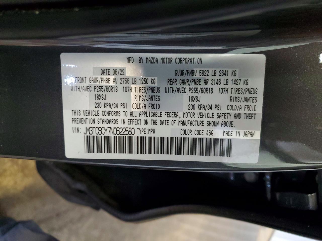 2022 Mazda Cx-9 Touring - zdjęcie 13