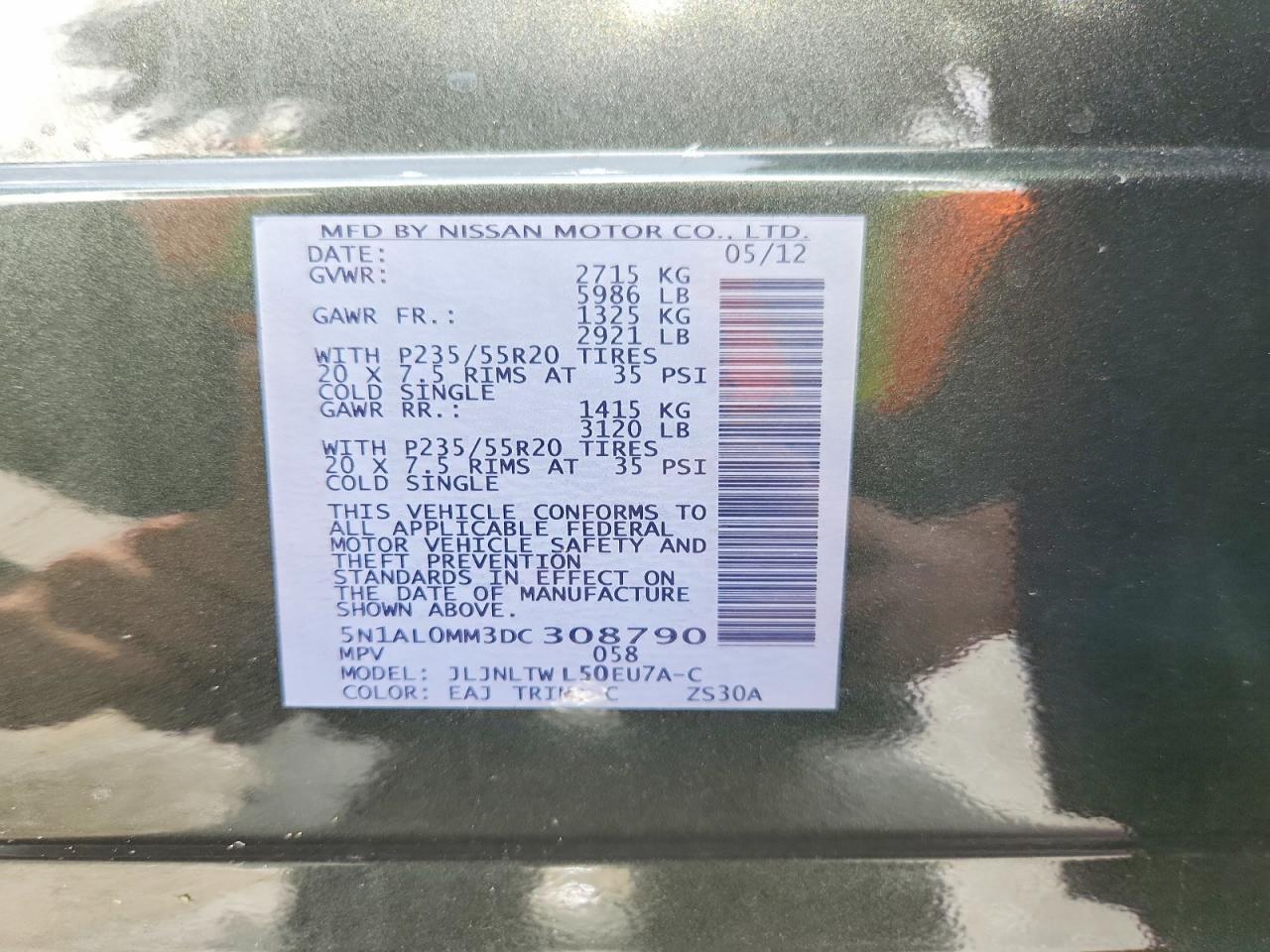 2013 Infiniti Jx35 Base - zdjęcie 13