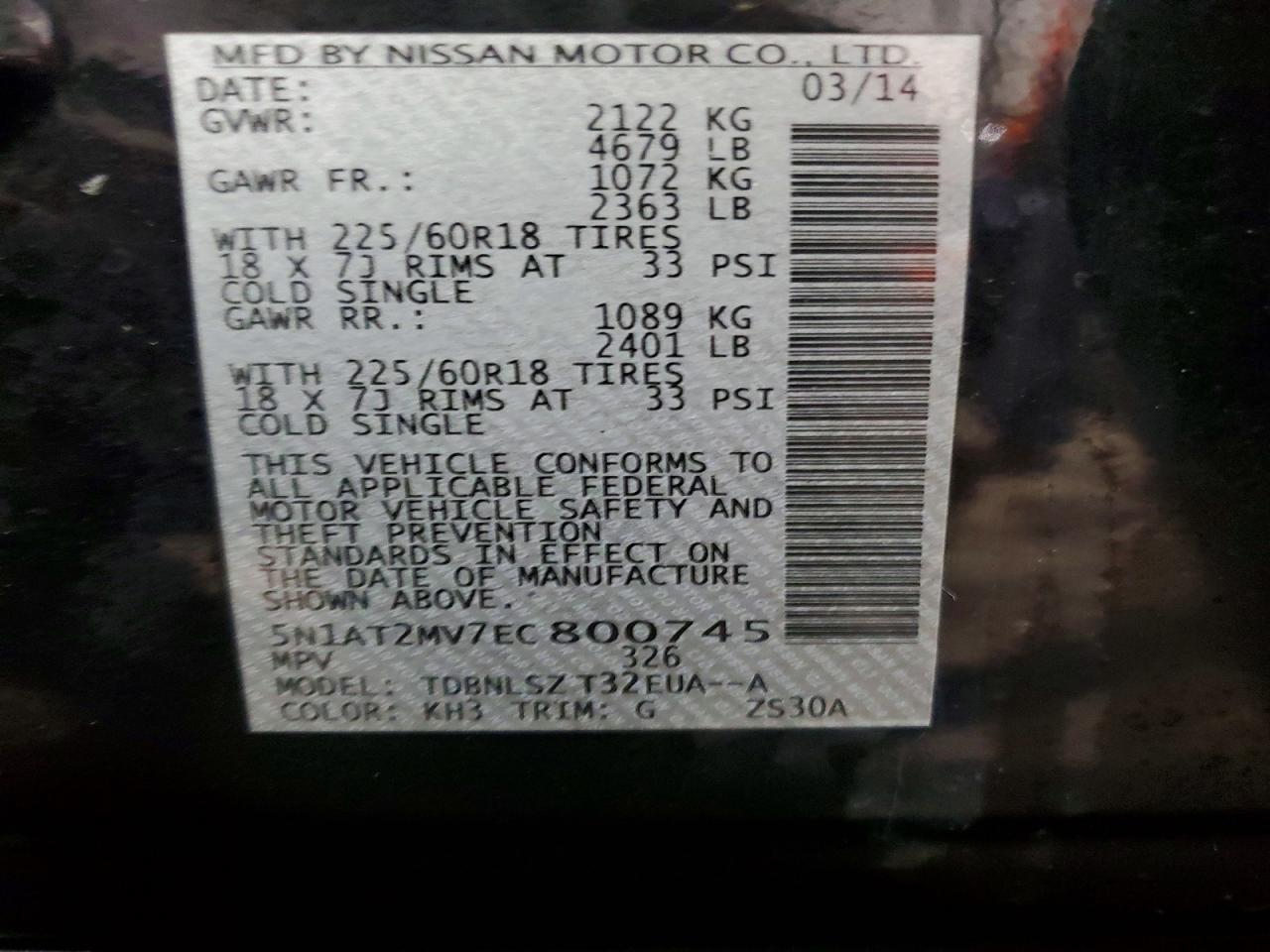 2014 Nissan Rogue Sl - zdjęcie 13