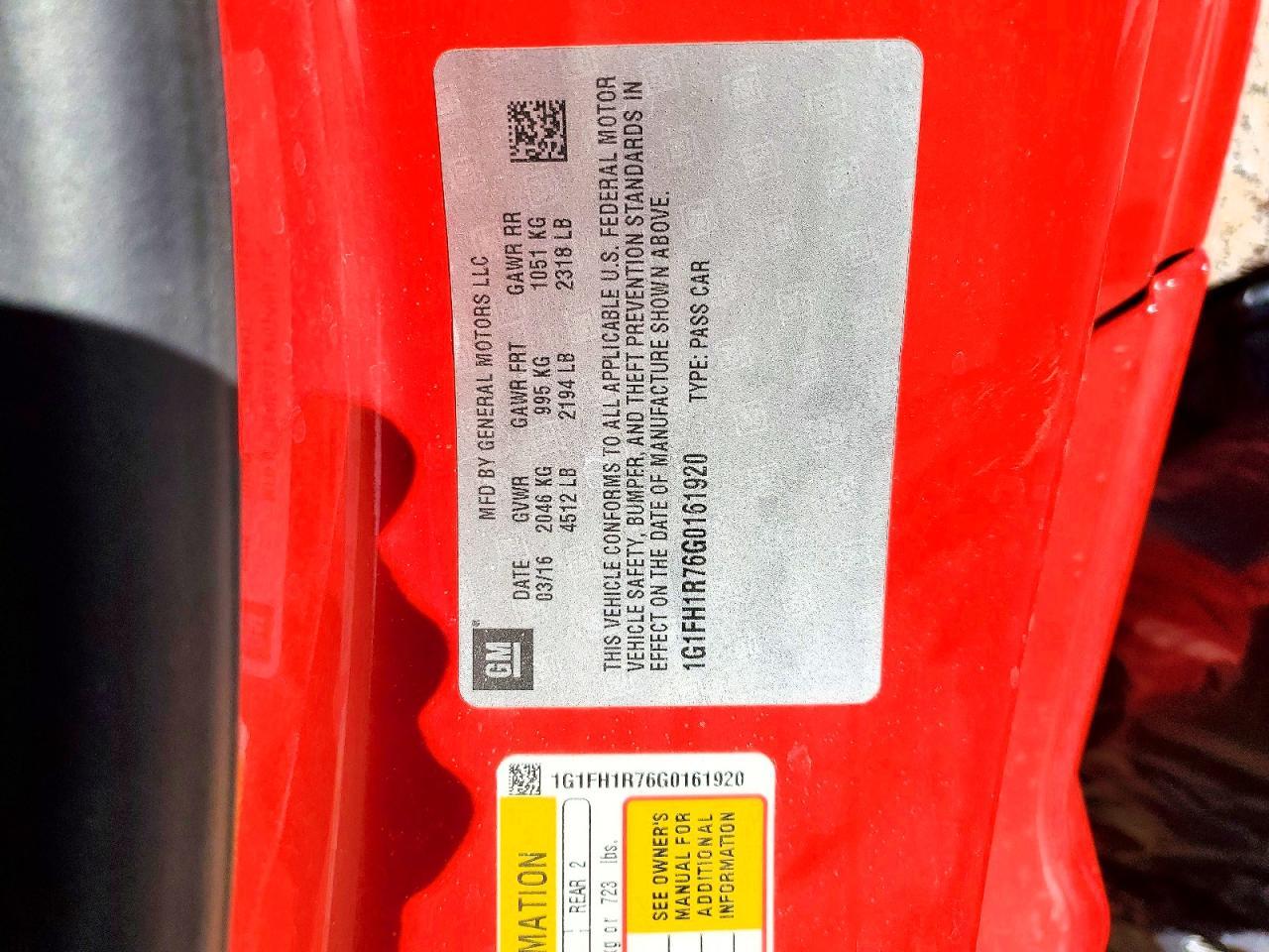 2016 Chevrolet Camaro Ss - zdjęcie 12