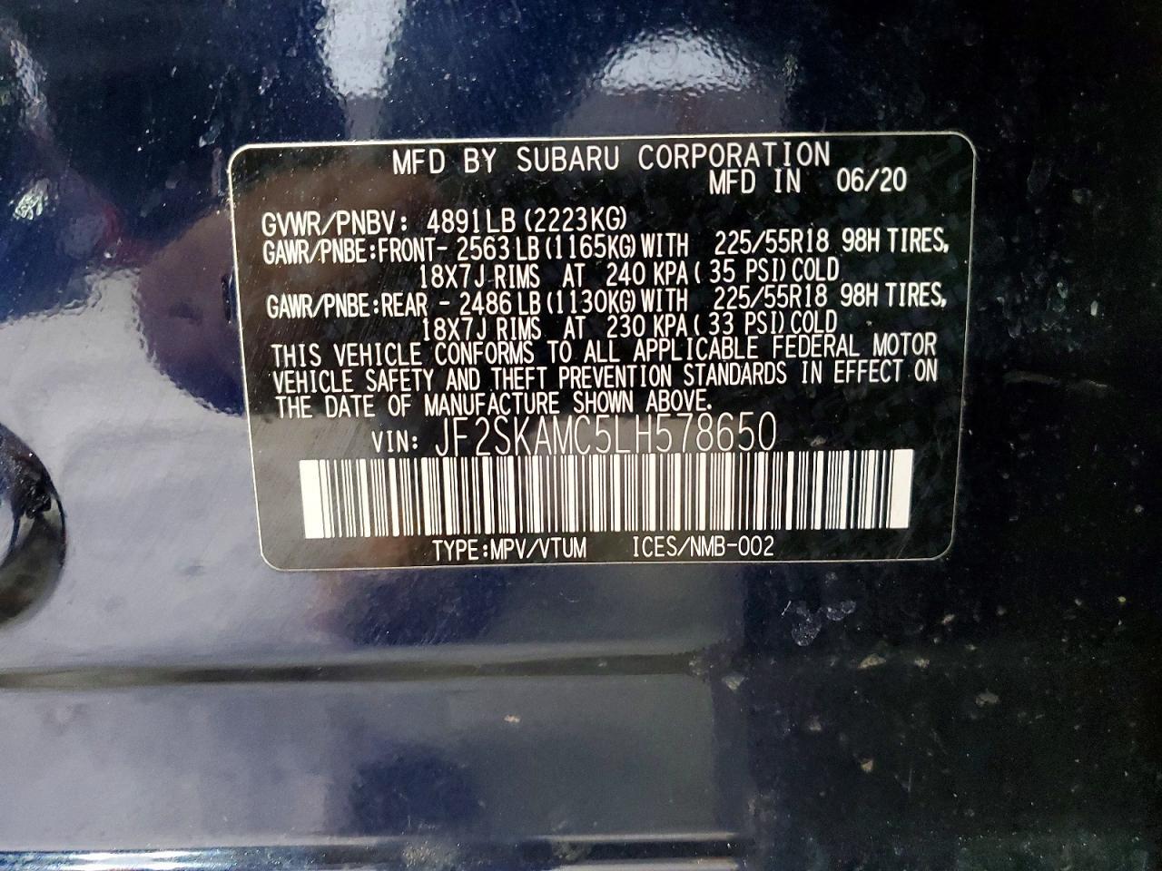 2020 Subaru Forester Sport - zdjęcie 12