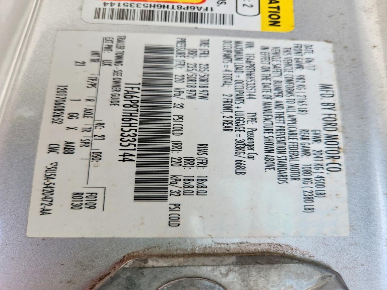 2017 Ford Mustang - zdjęcie 12