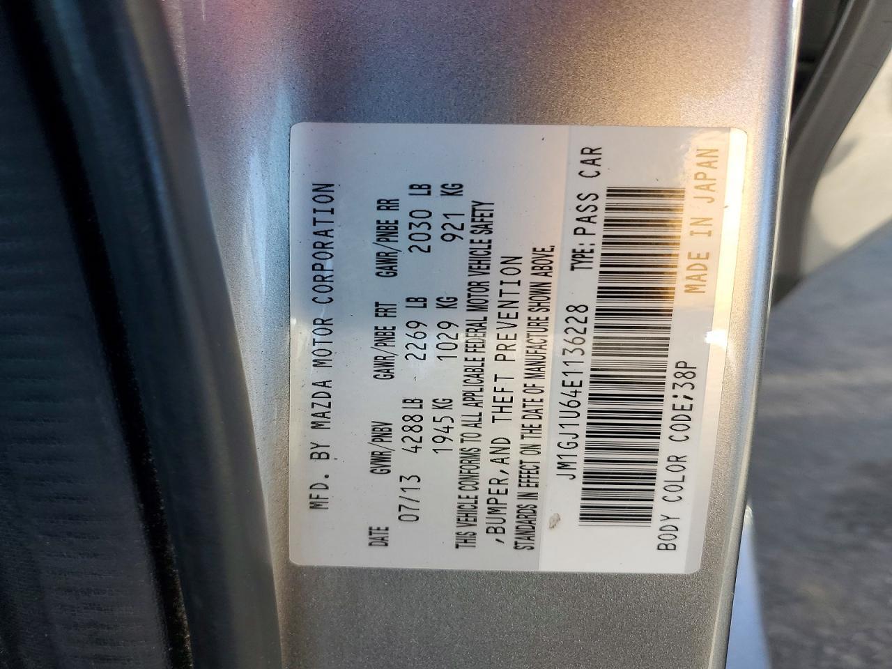 2014 Mazda 6 Sport - zdjęcie 12