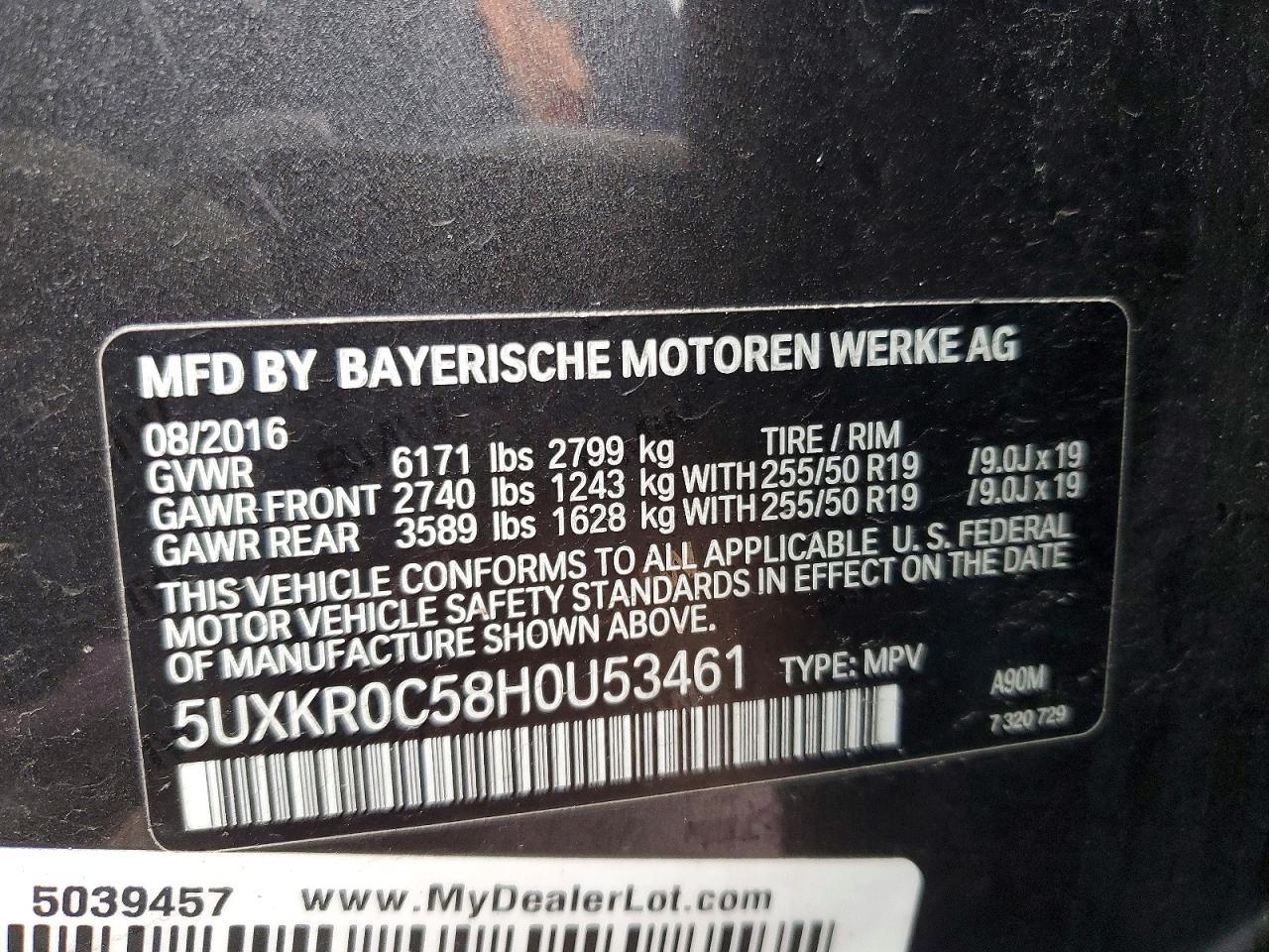 2017 BMW X5 xDrive35I - zdjęcie 12