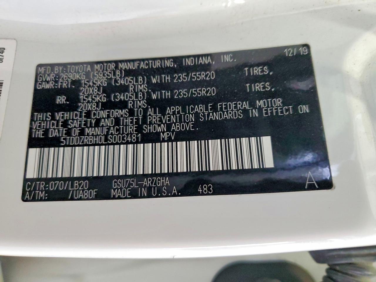 2020 Toyota Highlander Limited - zdjęcie 13