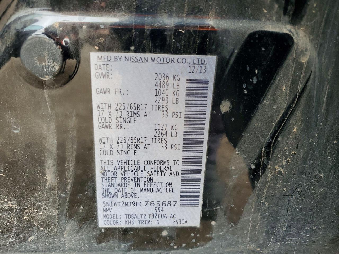 2014 Nissan Rogue Sv - zdjęcie 12