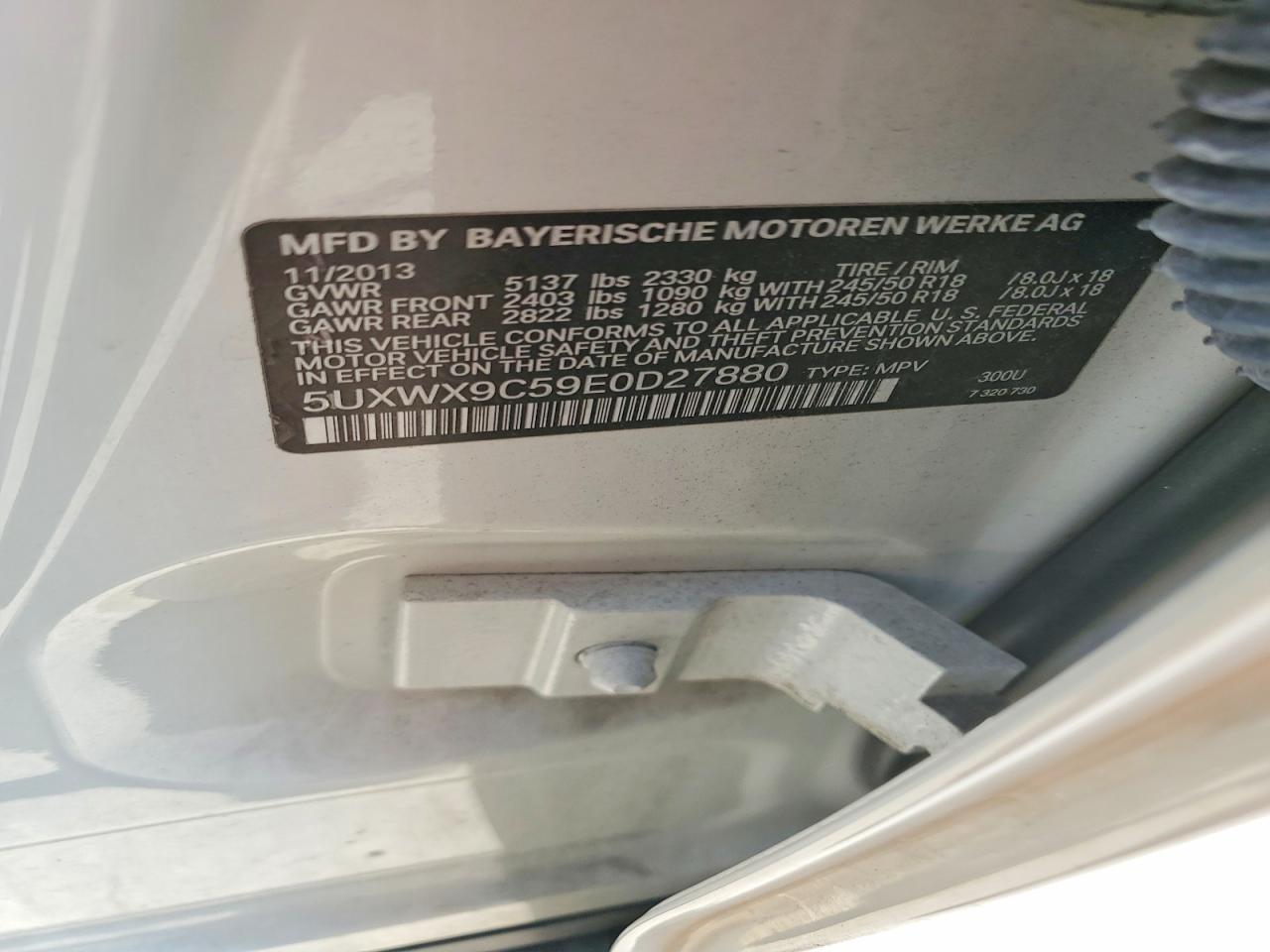 2014 BMW X3 xDrive28I - zdjęcie 13