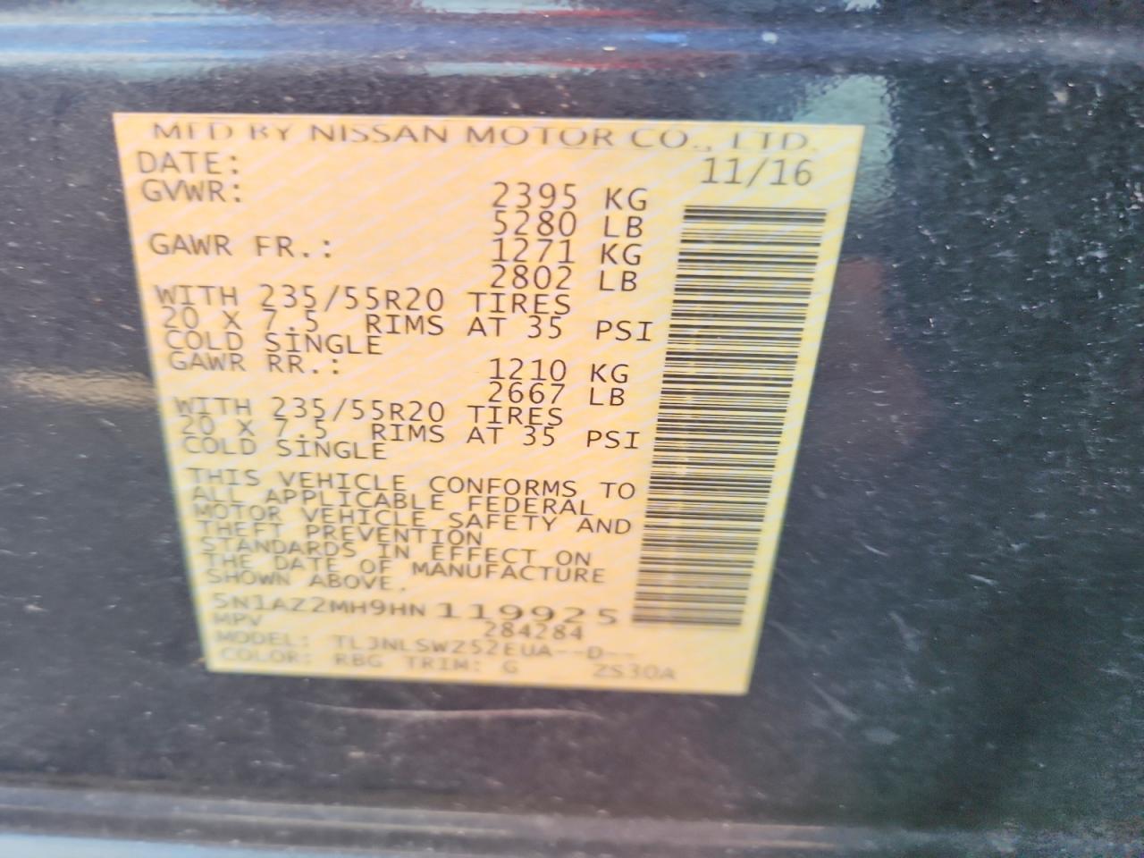 2017 Nissan Murano Platinum - zdjęcie 13