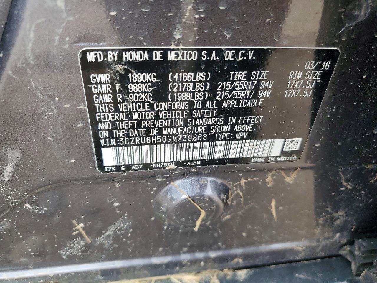 2016 Honda Hr-V Ex - zdjęcie 12