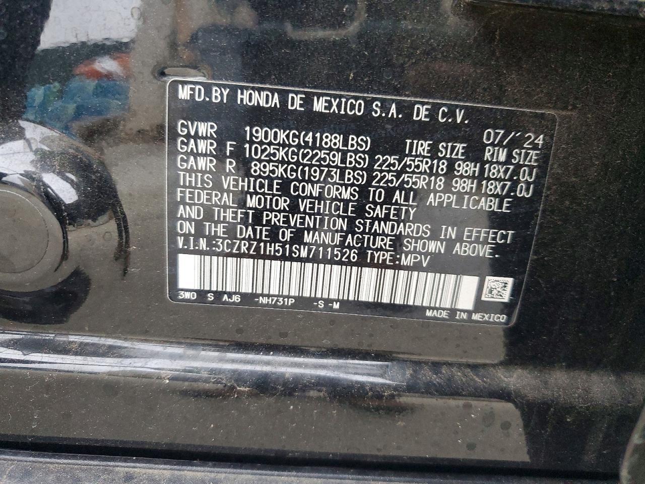 2025 Honda Hr-V Sport - zdjęcie 12