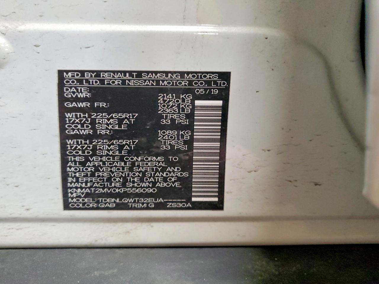 2019 Nissan Rogue Sv - zdjęcie 13