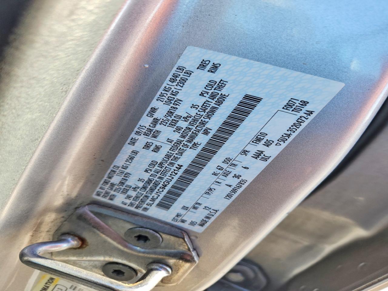 2016 Lincoln Mkc Premiere - zdjęcie 14