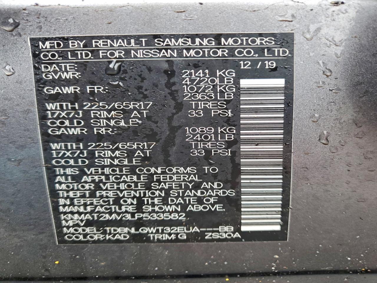 2020 Nissan Rogue Sv - zdjęcie 14