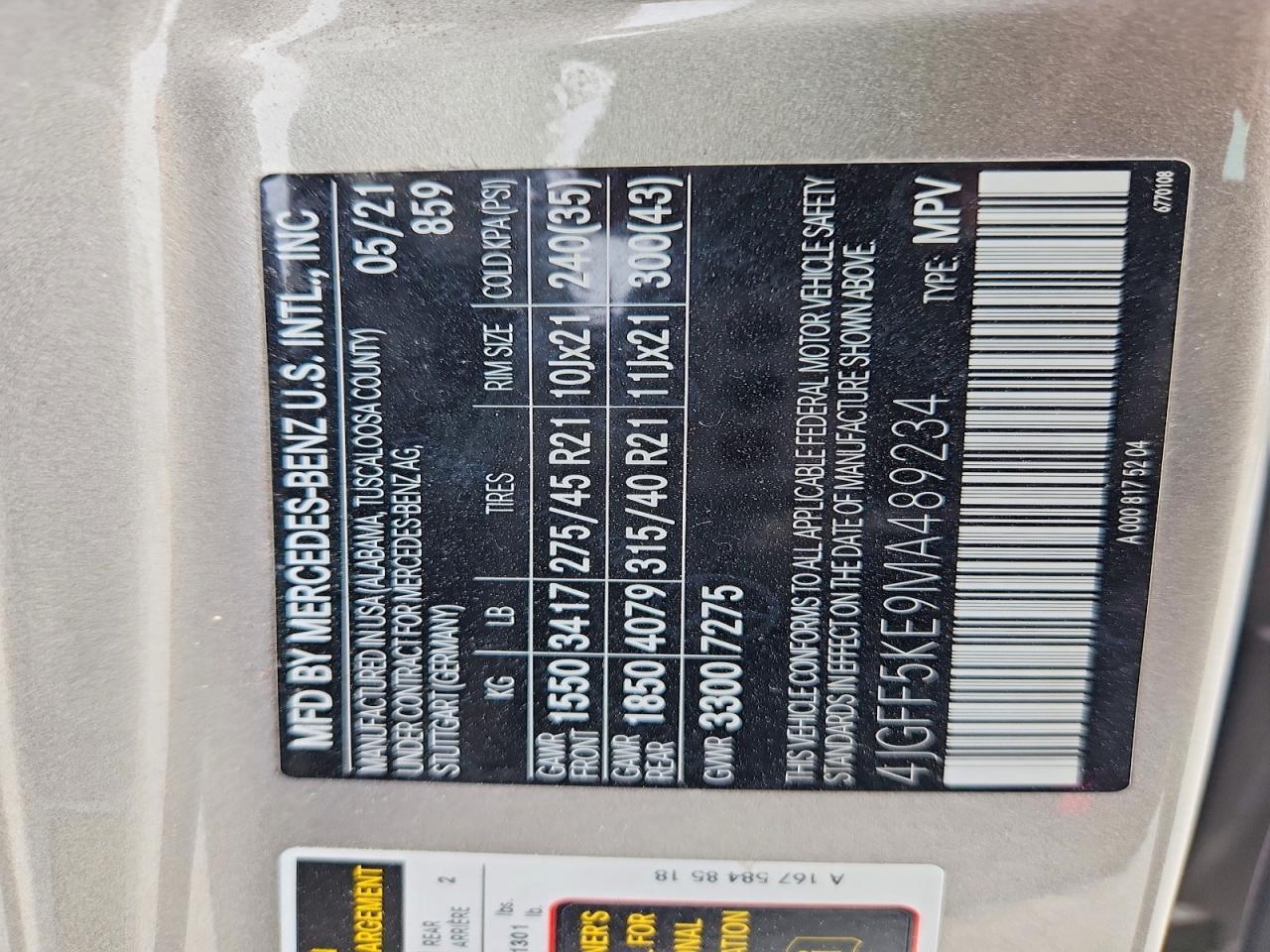 2021 Mercedes-Benz Gls 450 4Matic - zdjęcie 14