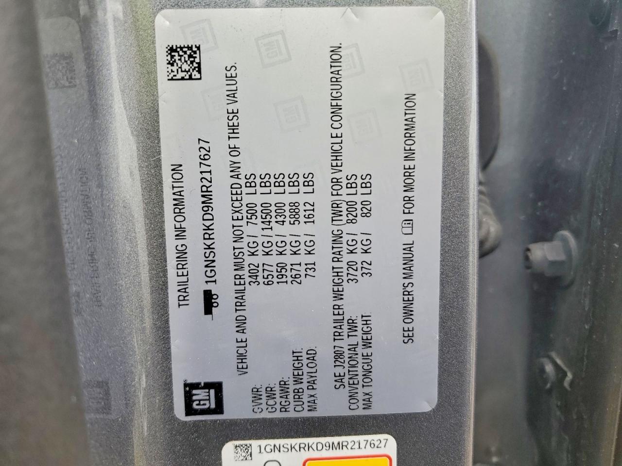 2021 Chevrolet Tahoe K1500 Rst - zdjęcie 13