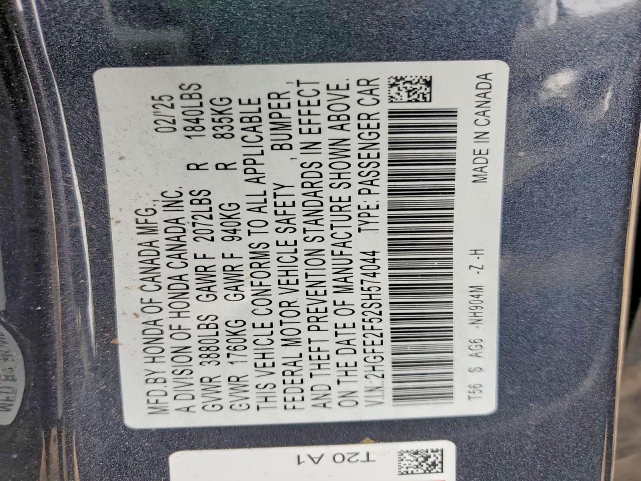 2025 Honda Civic Sport - zdjęcie 13