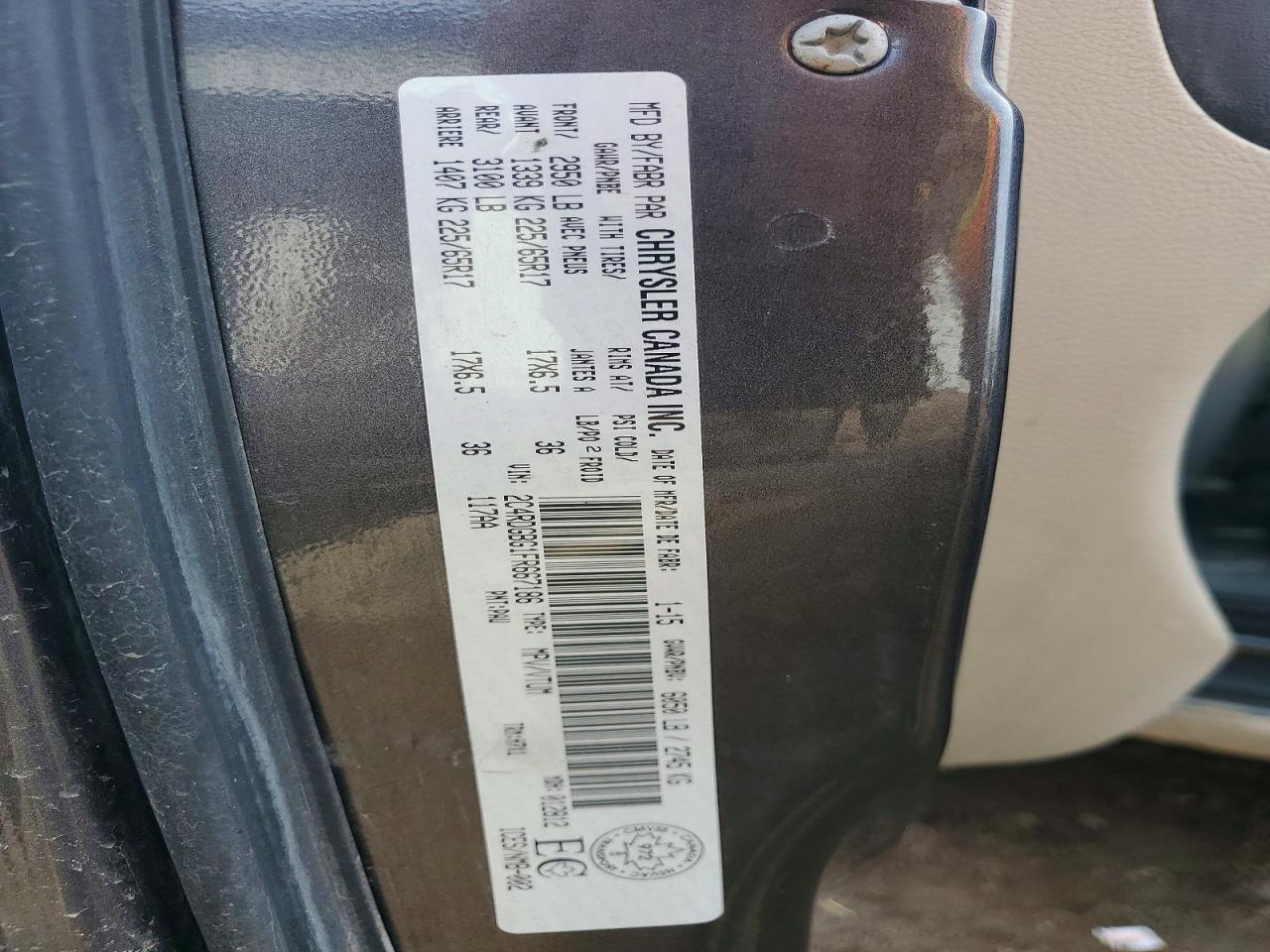 2015 Dodge Grand Caravan Se - zdjęcie 13
