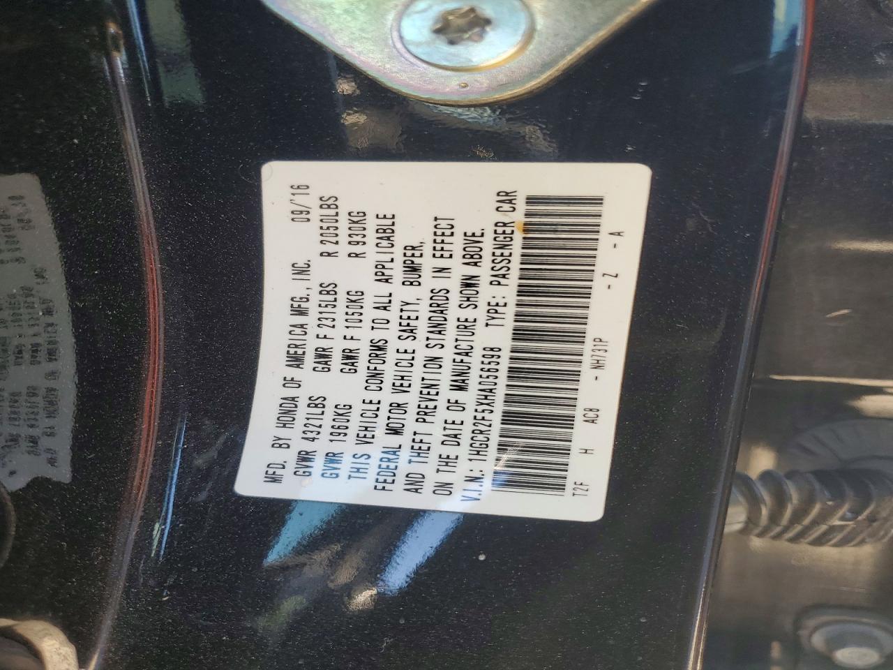 2017 Honda Accord Sport - zdjęcie 12