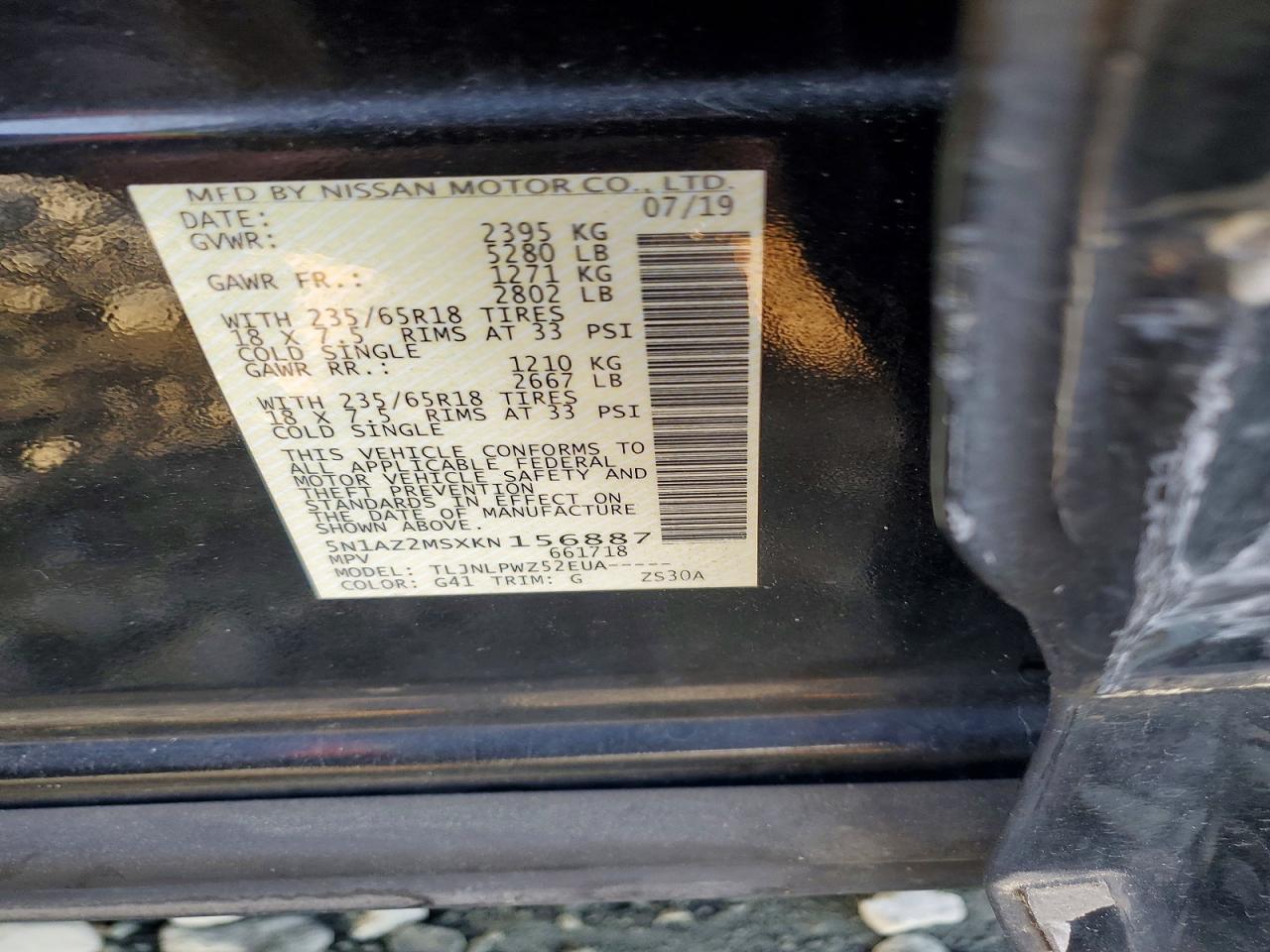 2019 Nissan Murano S - zdjęcie 13