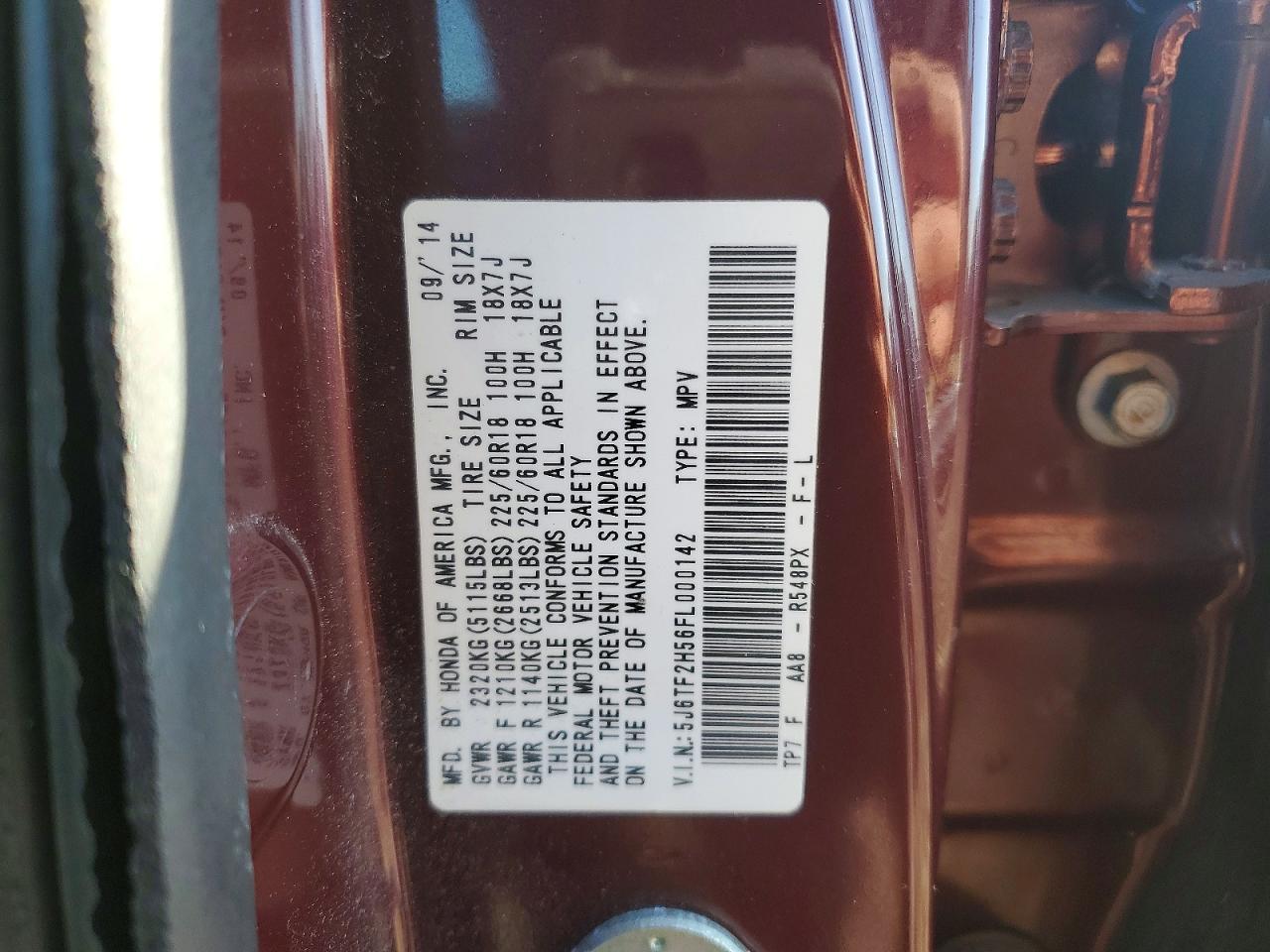 2015 Honda Crosstour Exl - zdjęcie 12