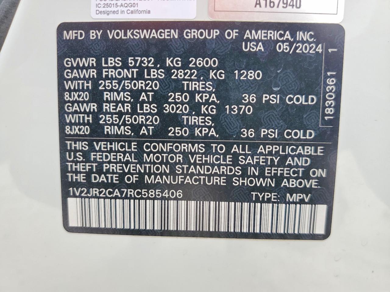 2024 Volkswagen Atlas Se - zdjęcie 13