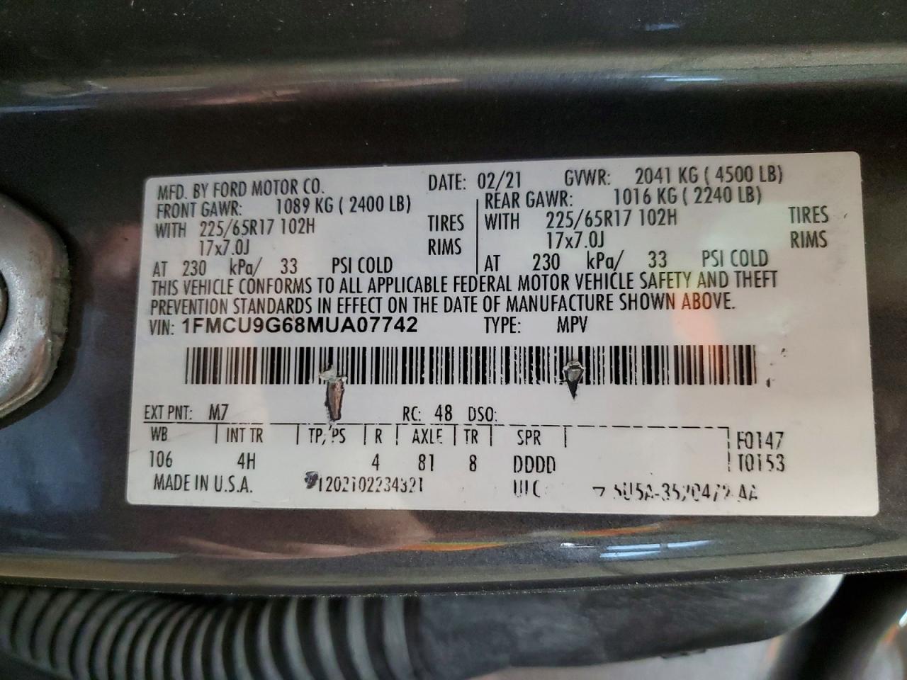 2021 Ford Escape Se - zdjęcie 13