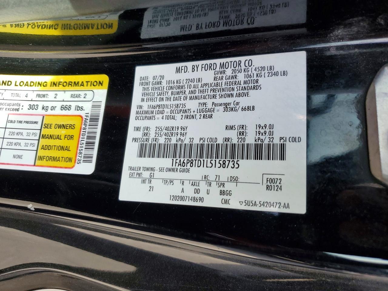 2020 Ford Mustang - zdjęcie 13