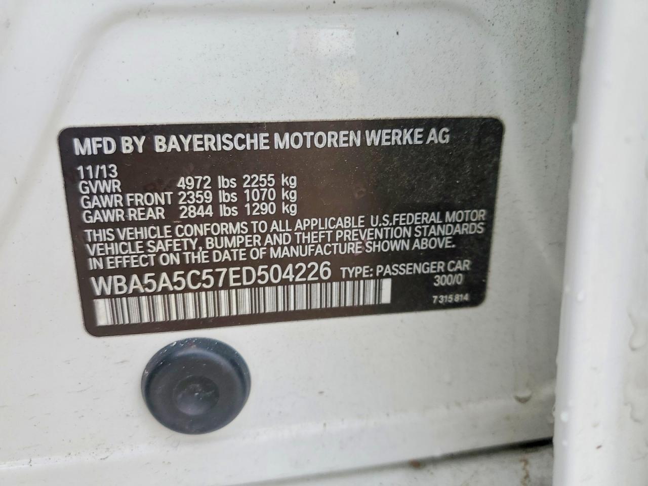 2014 BMW 528 I - zdjęcie 13