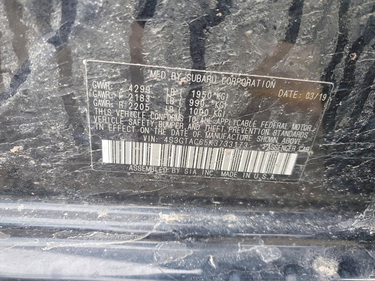 2019 Subaru Impreza Premium - zdjęcie 12