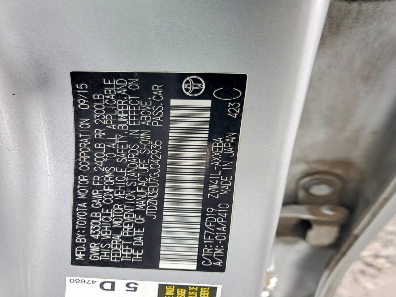 2016 Toyota Prius V Two - zdjęcie 12