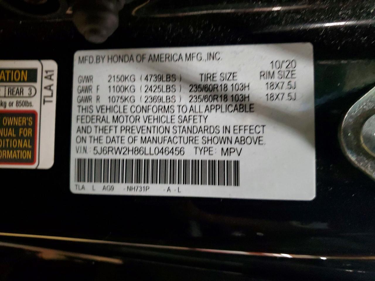 2020 Honda Cr-V - zdjęcie 14