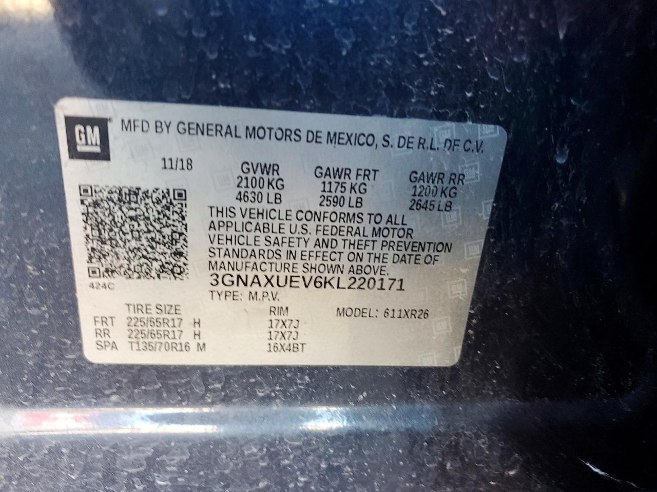 2019 Chevrolet Equinox Lt - zdjęcie 12