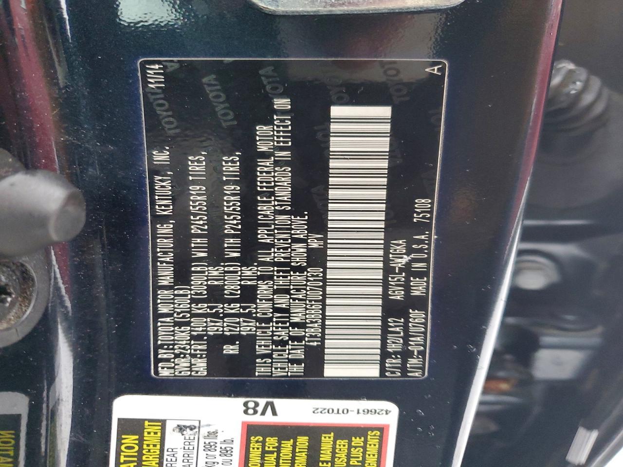 2015 Toyota Venza Xle - zdjęcie 13