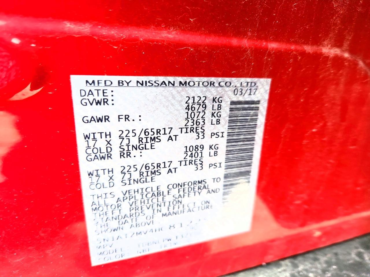 2017 Nissan Rogue S - zdjęcie 13