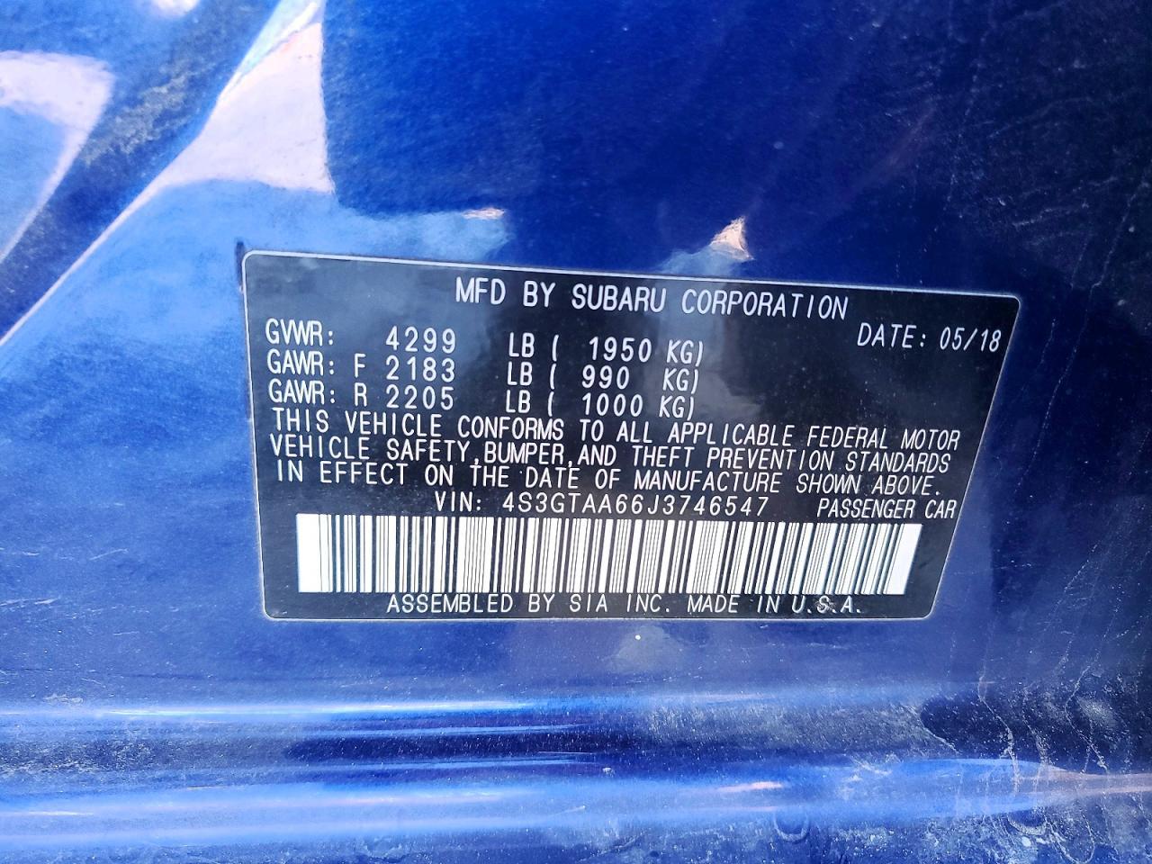 2018 Subaru Impreza - zdjęcie 12