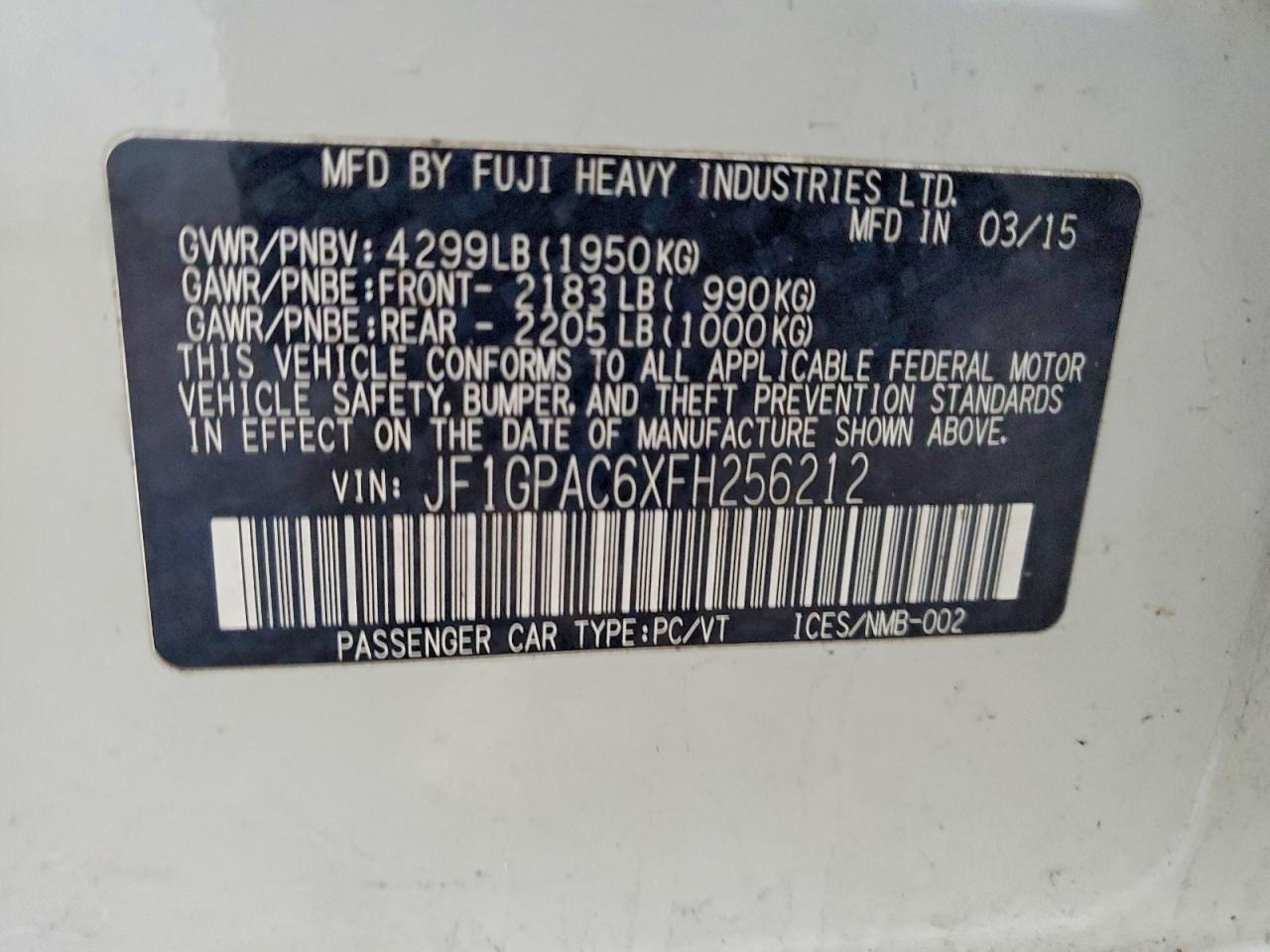 2015 Subaru Impreza Premium - zdjęcie 13