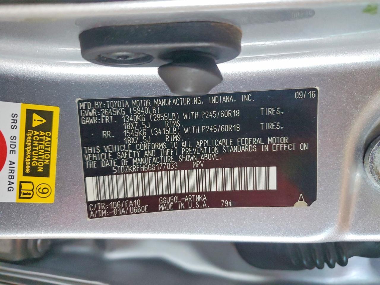 2016 Toyota Highlander Le Plus - zdjęcie 13