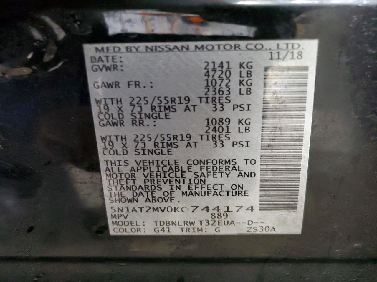 2019 Nissan Rogue Sl - zdjęcie 13